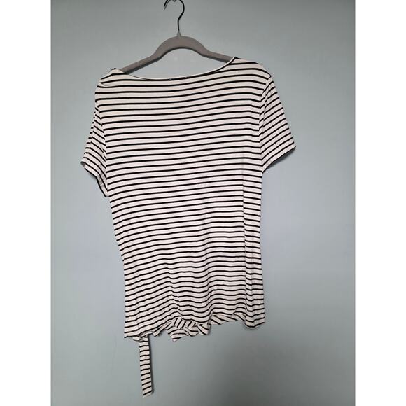 Vince Camuto Striped Blouse Size XL Chic Casual Business GorpCore Nordstrom - Picture 5 of 8